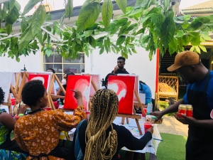 sip and paint | paint and sip in lagos | art for fun nigeria